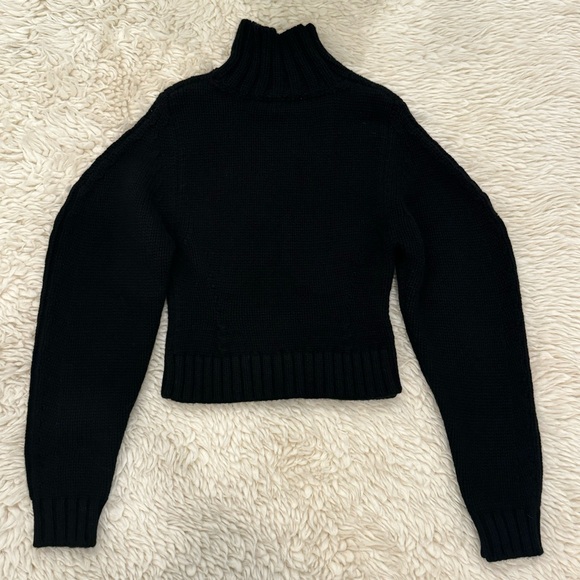 Zara Collection 100% Cashmere Turtleneck Sweater S Black NWT - Picture 7 of 9